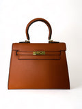 Brown Leah Vegan Leather Purse - Rosenix